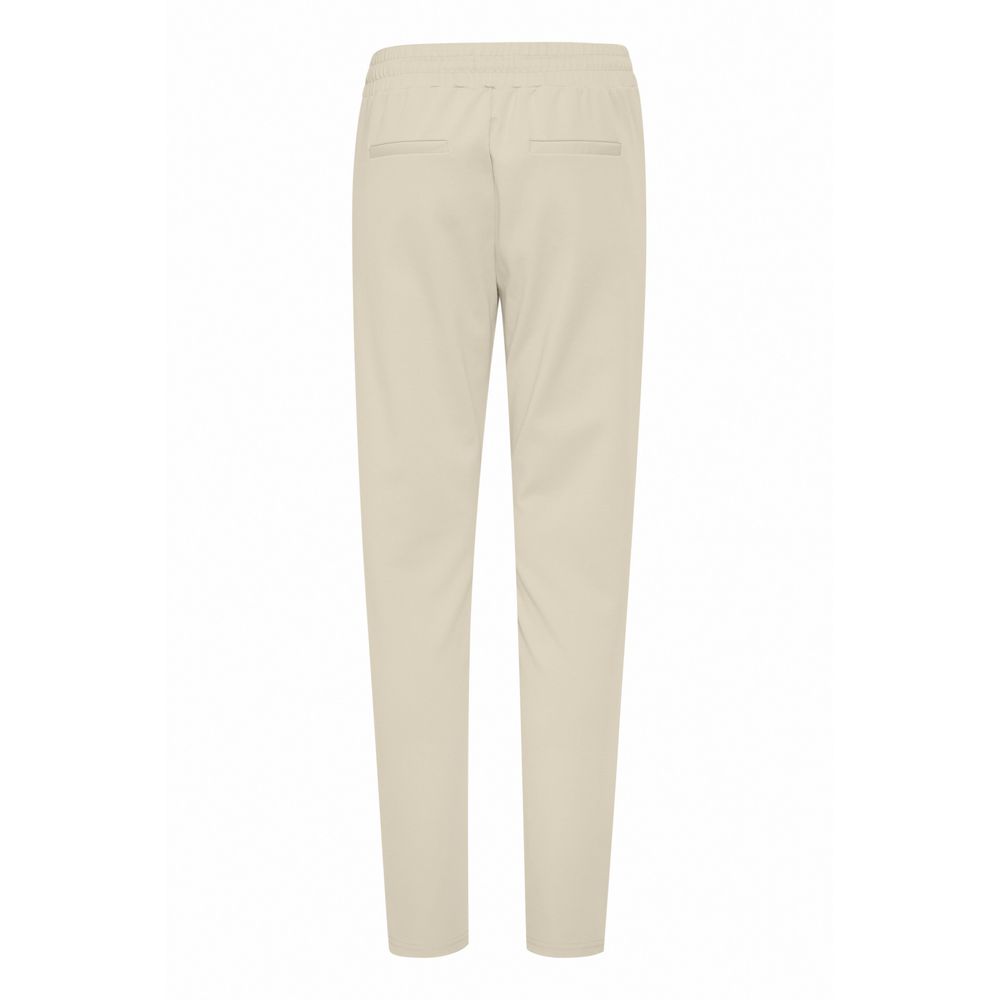 Beige Polyester Jeans & Pant