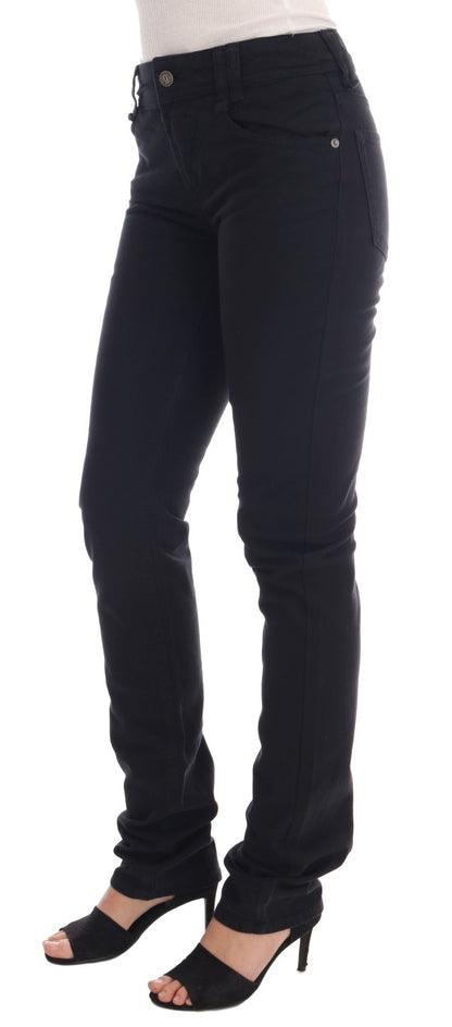 Chic Black Regular Fit Denim Jeans