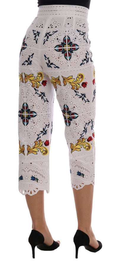 Majolica Embroidered Capri Elegance