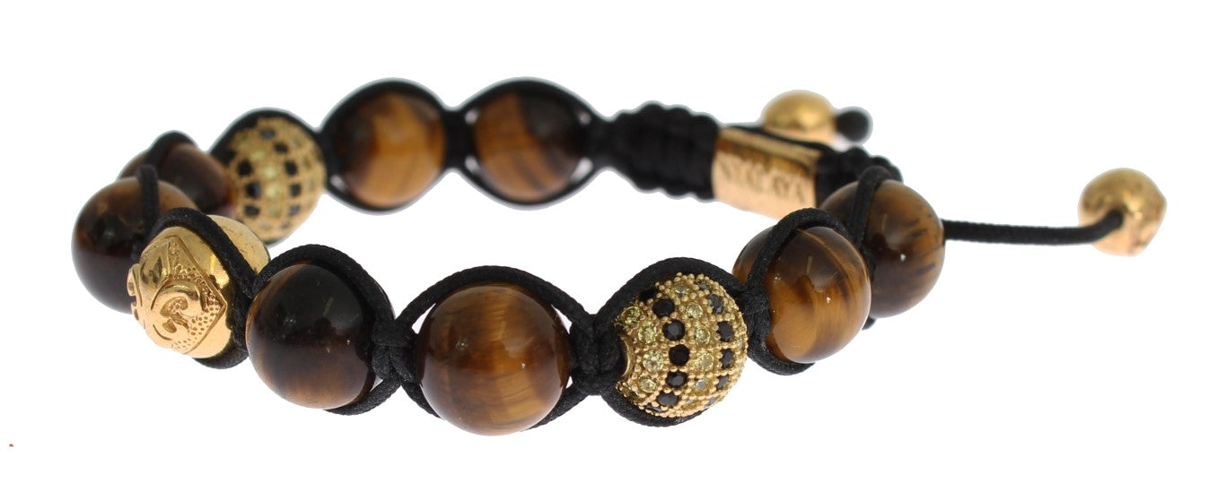 Chic Multicolor CZ & Tigers Eye Bracelet