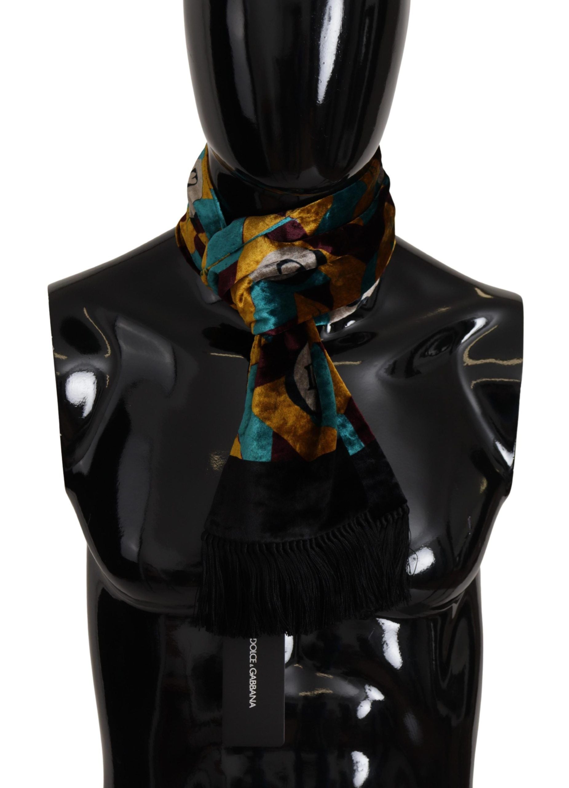 Elegant Multicolor Silk Blend Men's Scarf