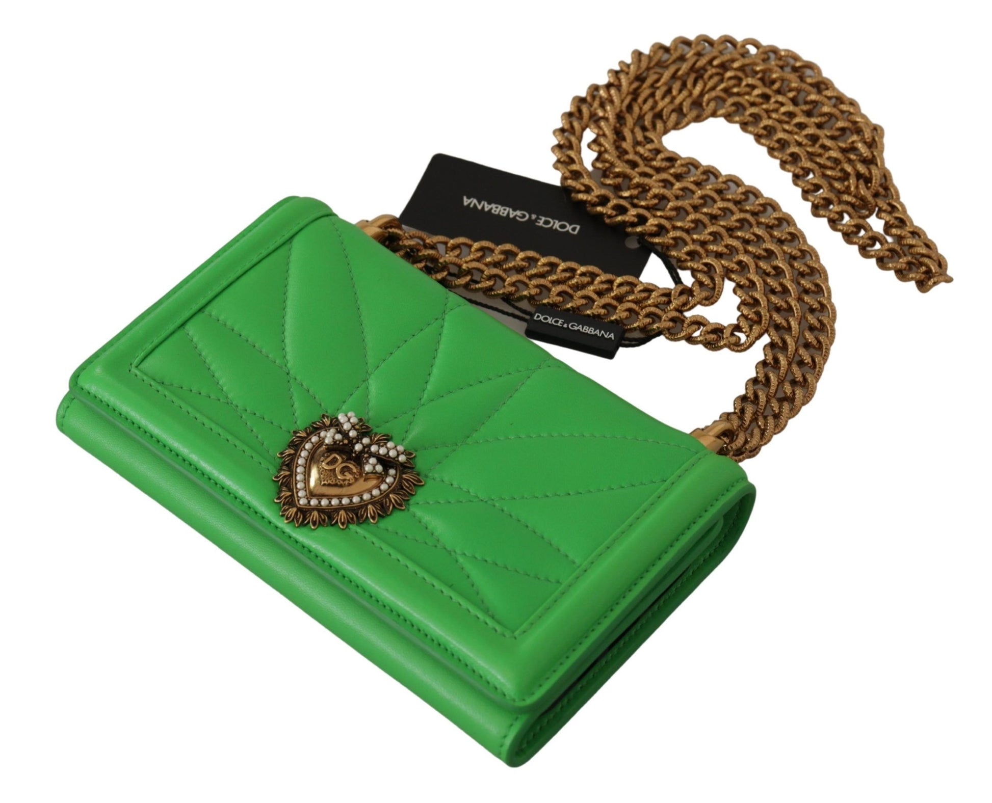 Elegant Leather iPhone Wallet Case with Chain