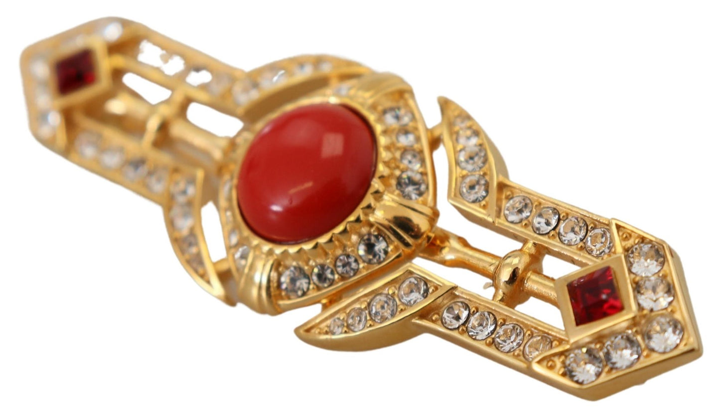 Elegant Gold-Plated Brooch Pin