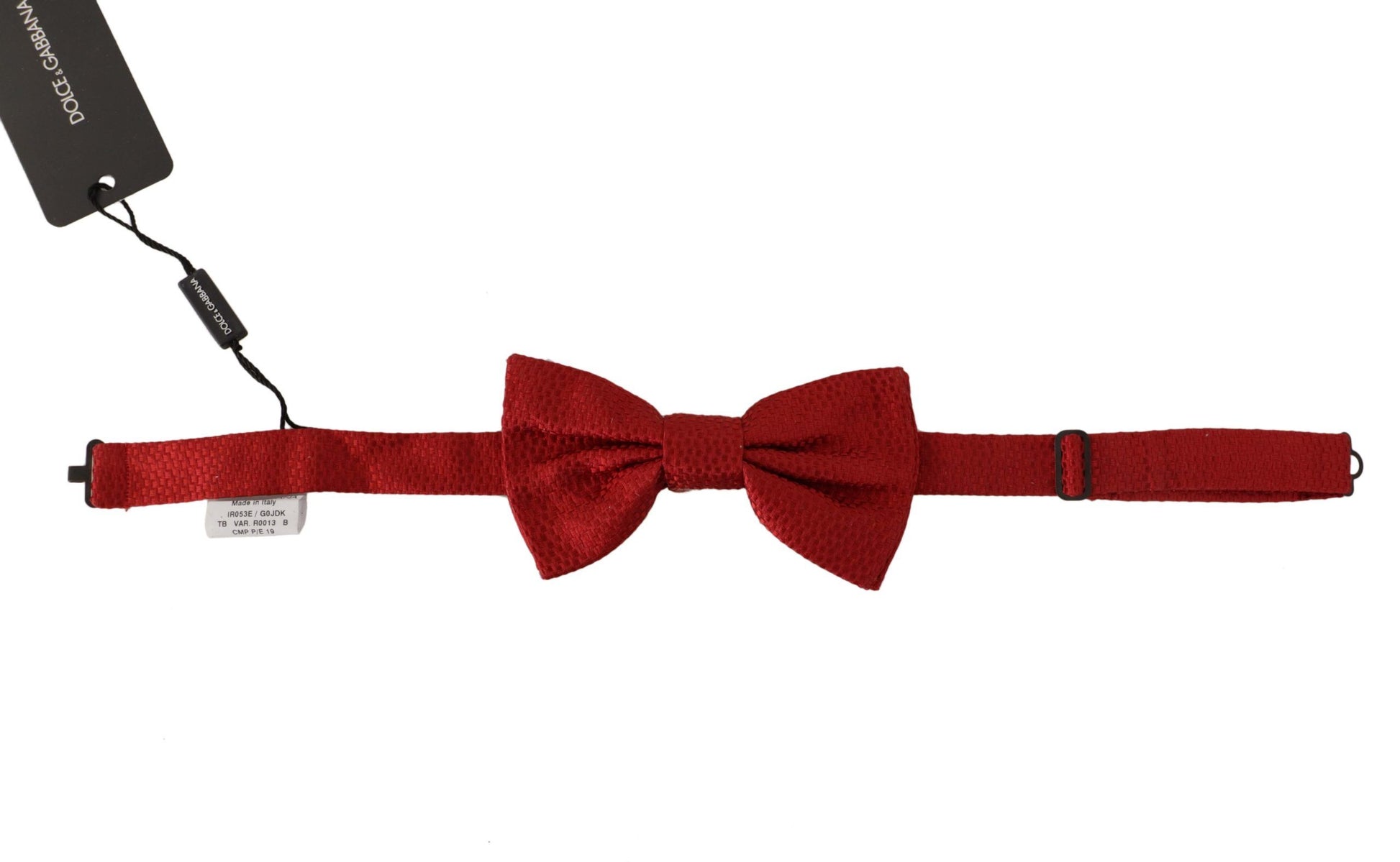 Elegant Red Silk Bow Tie