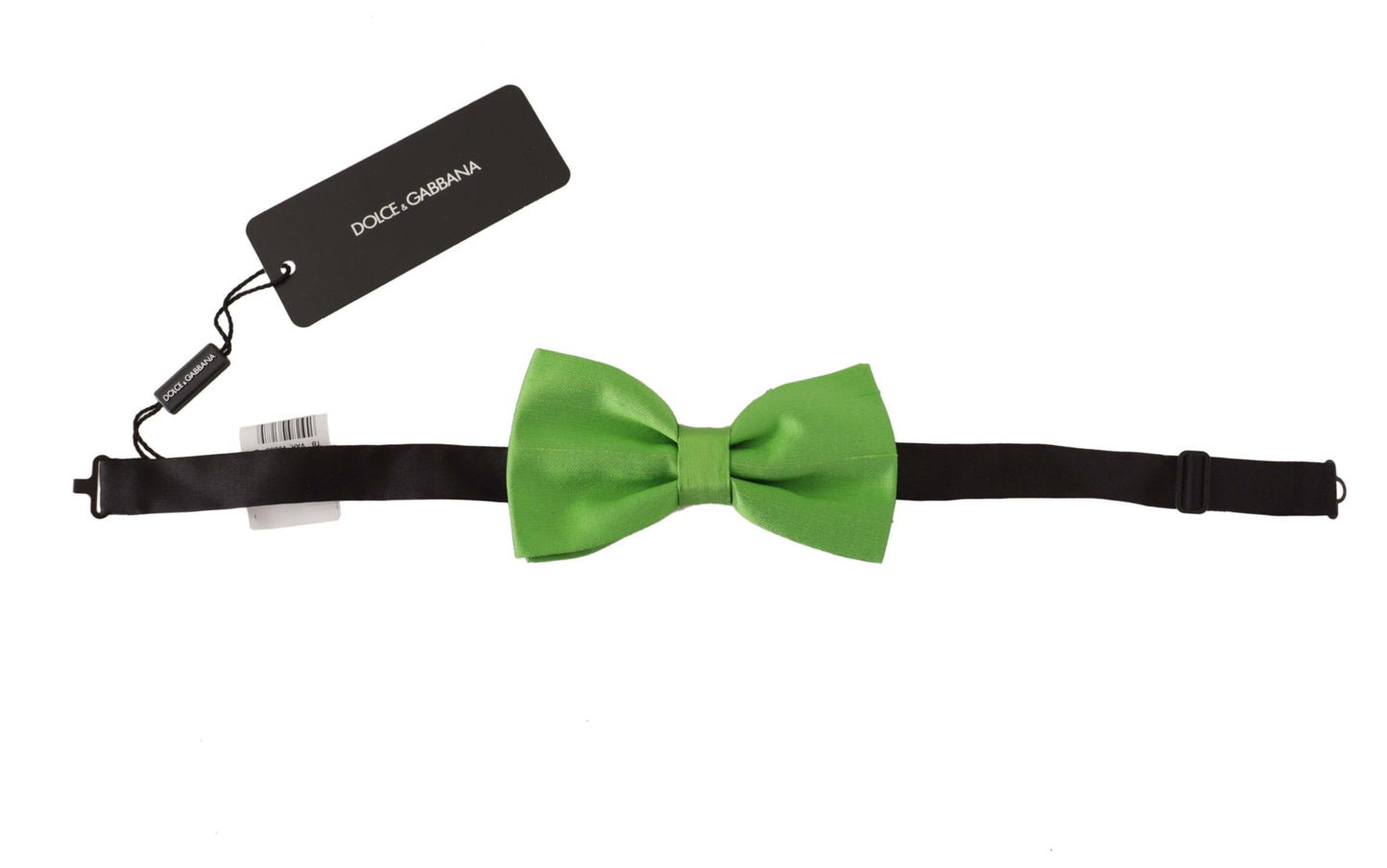 Elegant Green Silk Bow Tie