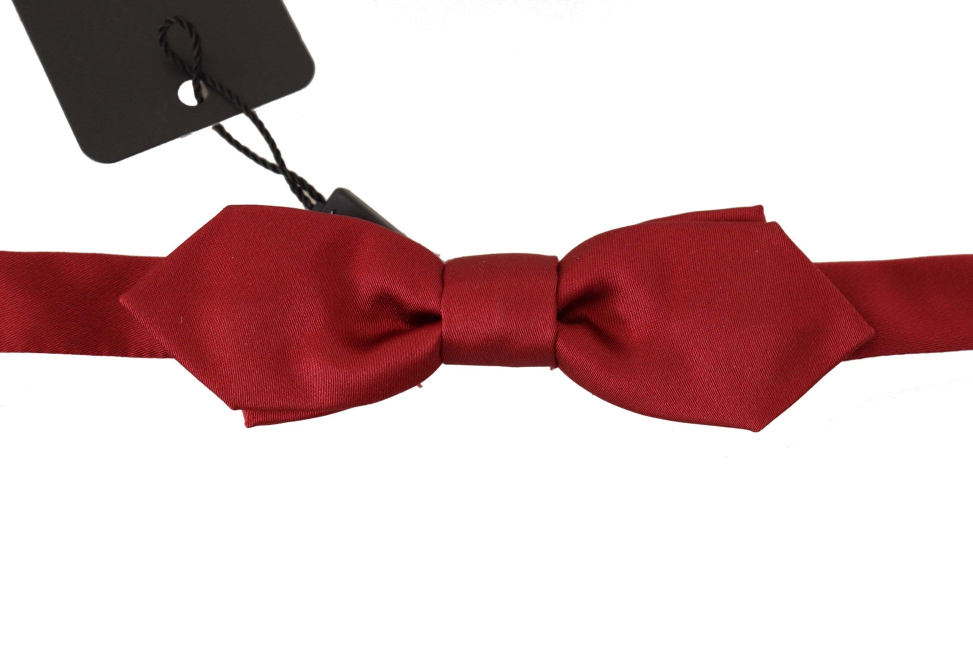 Elegant Red Silk Bow Tie