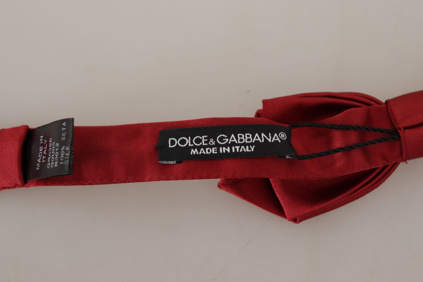 Elegant Red Silk Bow Tie