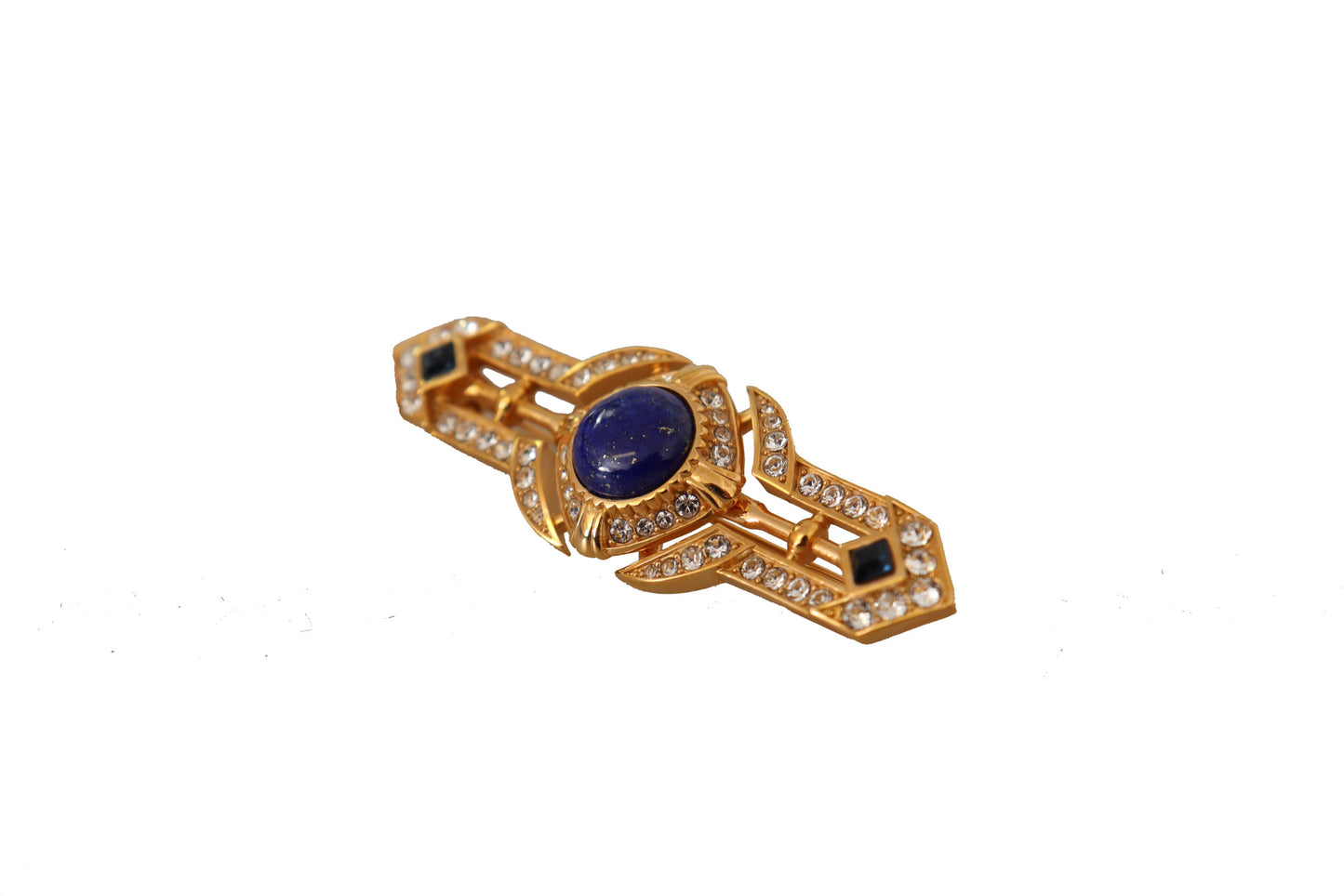 Elegant Gold Plated Brass Brooch