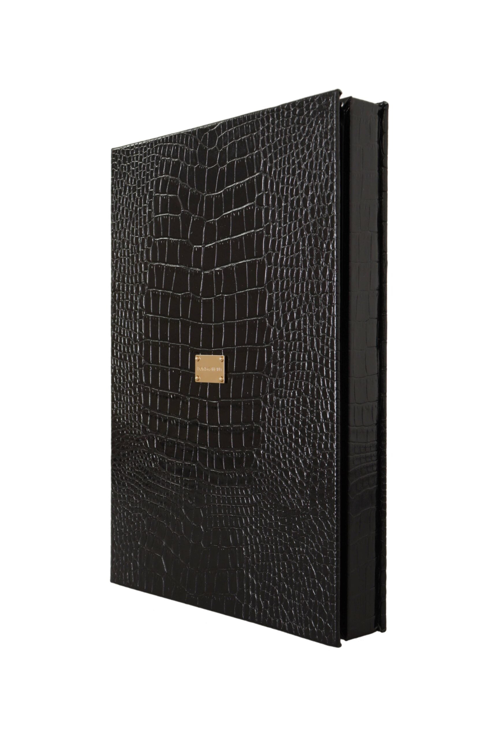 Elegant Black Leather Catalogue Case