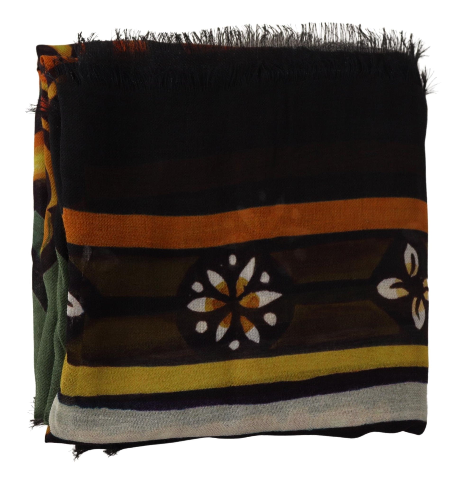 Elegant Multicolor Cashmere Blend Scarf