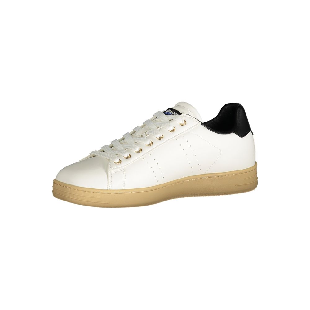 White Polyester Sneaker