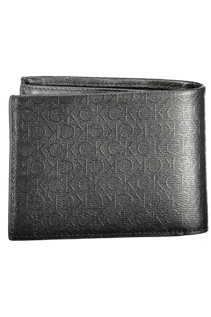 Sleek Black Leather Wallet with RFID Protection