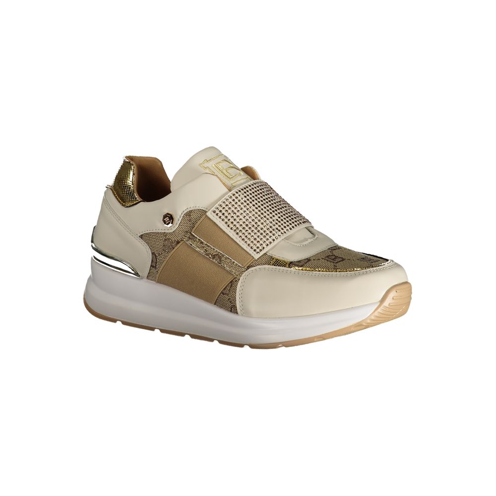 Beige Polyester Sneaker