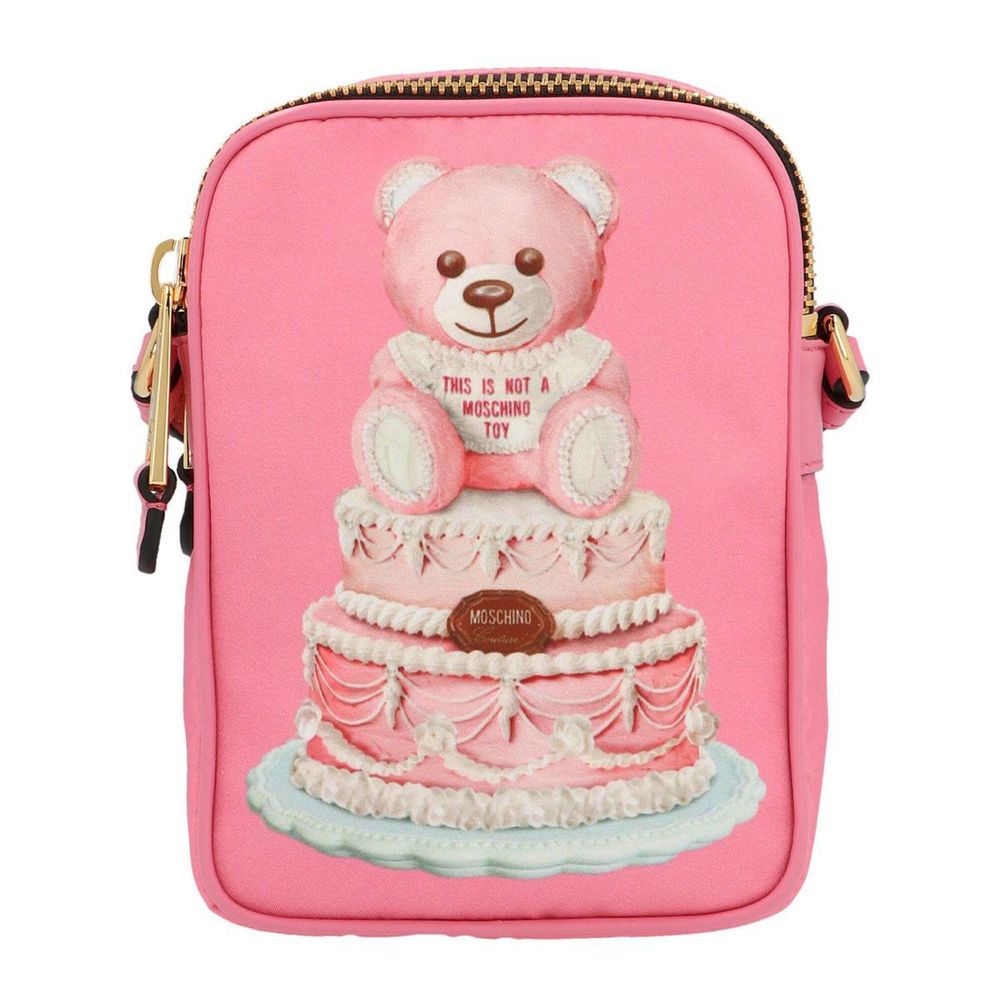 Pink Nylon Crossbody Bag