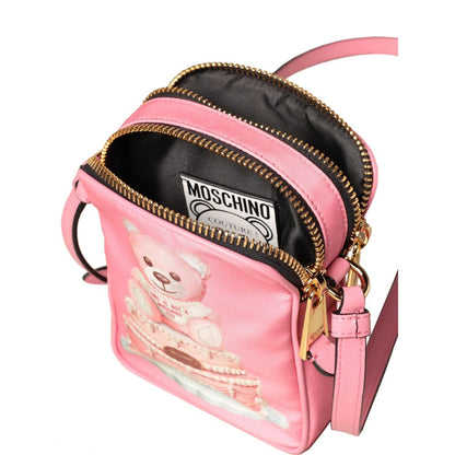 Pink Nylon Crossbody Bag