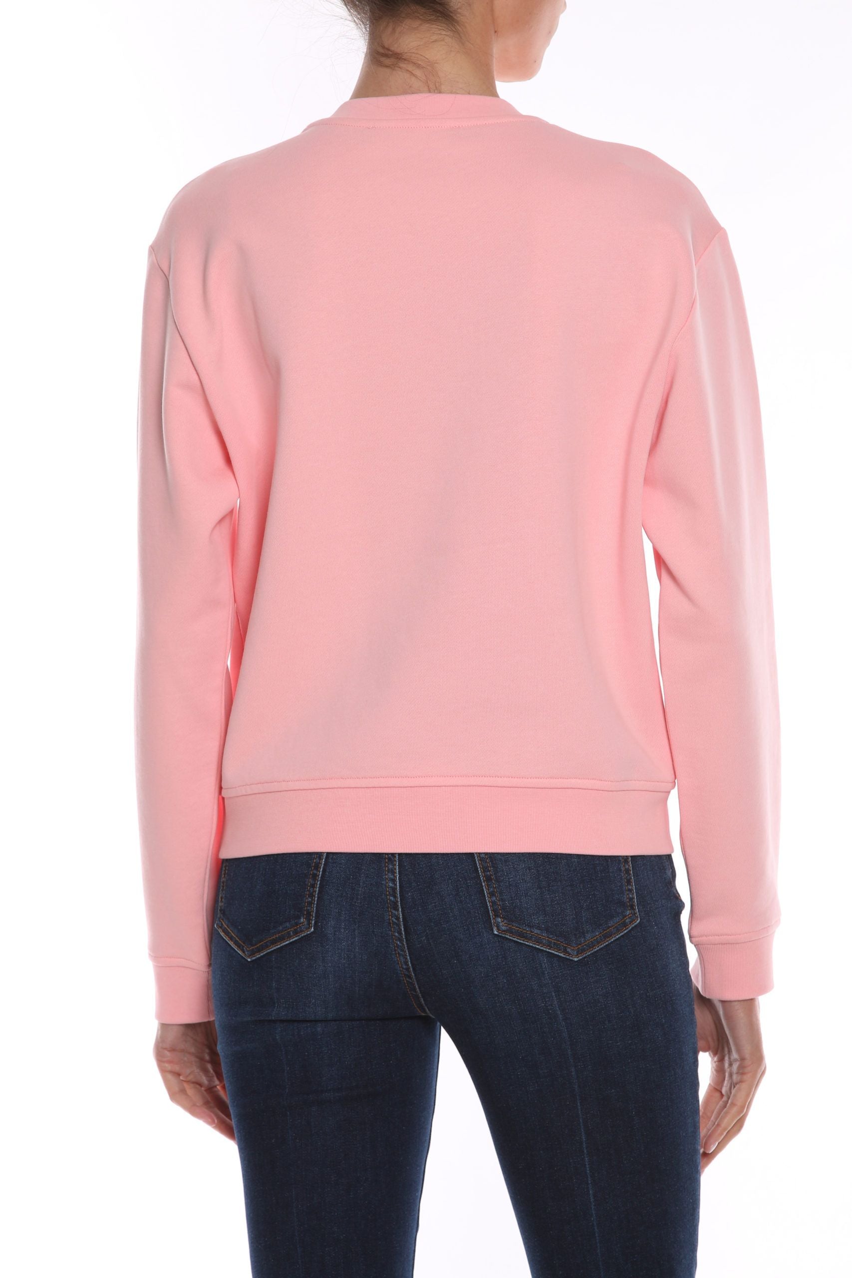 Pink Cotton Women Sweater