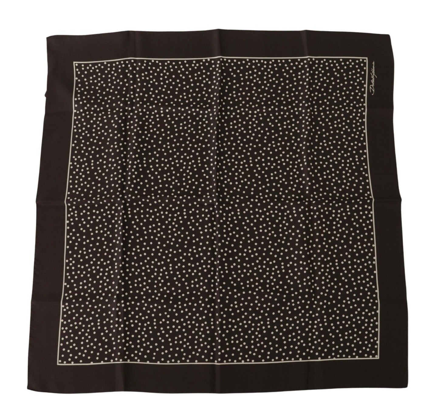 Elegant Silk Polka Dot Men's Square Scarf