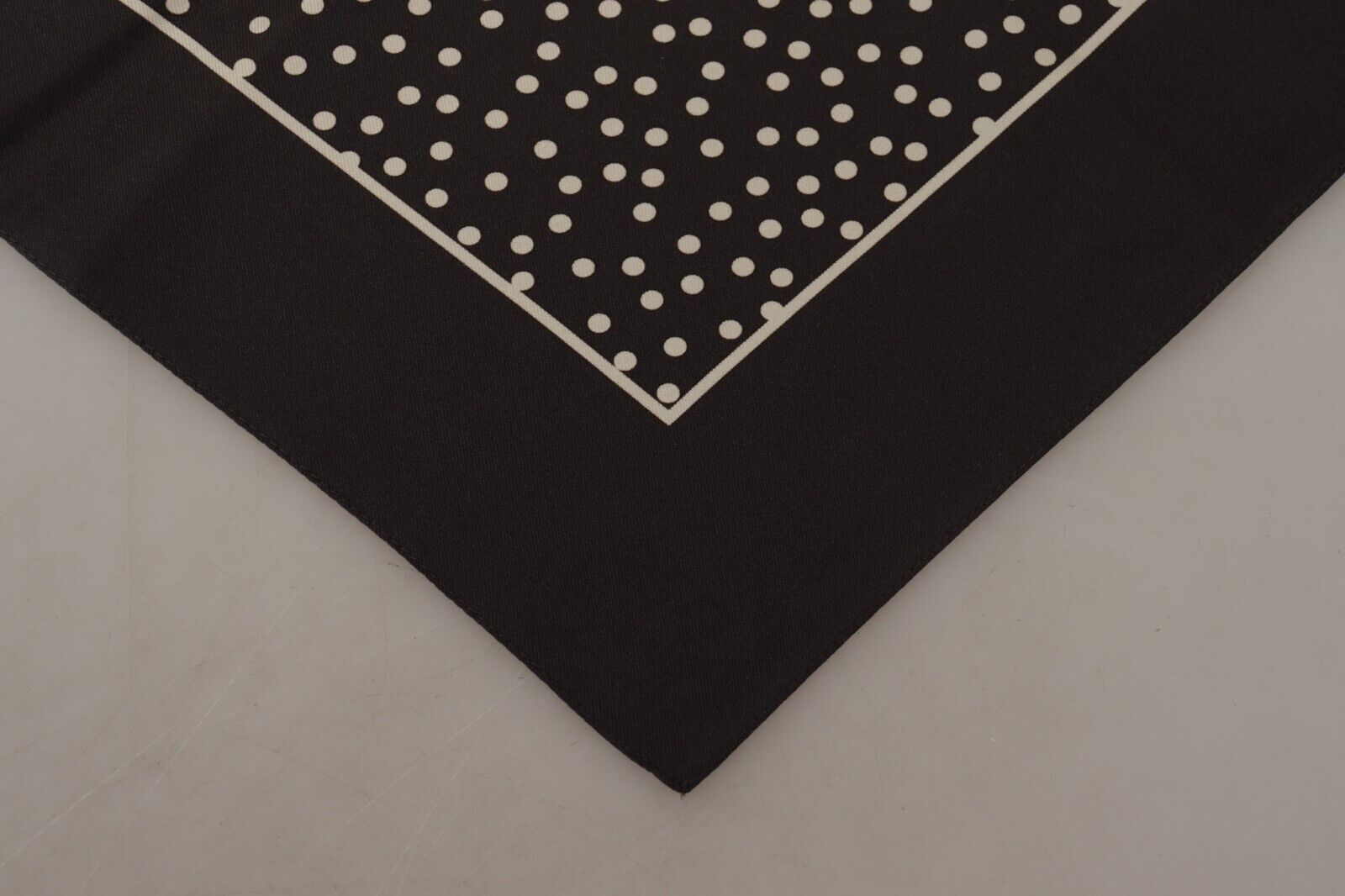 Elegant Silk Polka Dot Men's Square Scarf