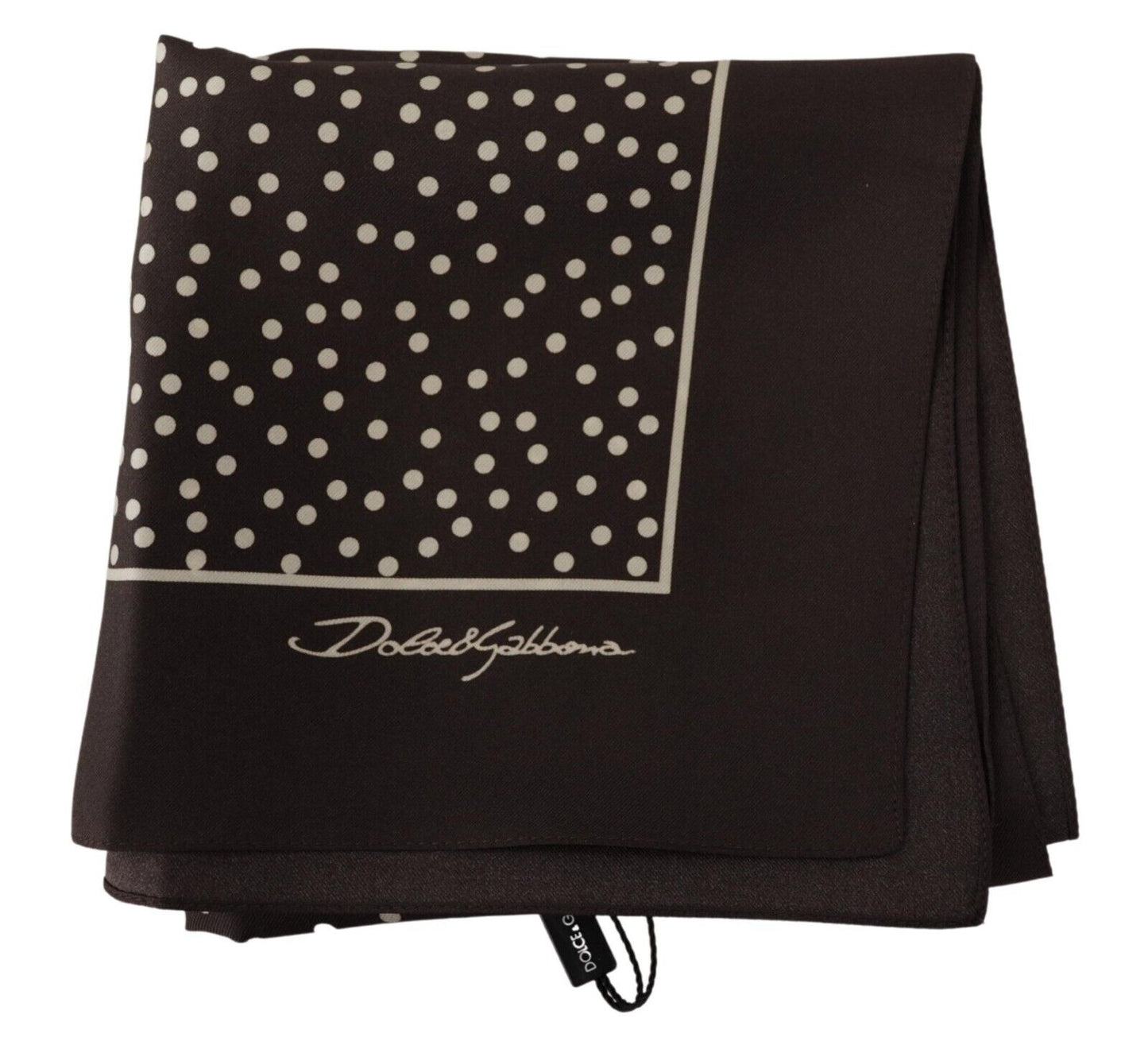 Elegant Silk Polka Dot Men's Square Scarf