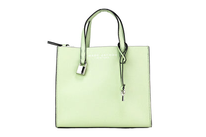 Jacobs Mini Grind Mint Green Pebbled Leather Crossbody Tote Handbag Purse